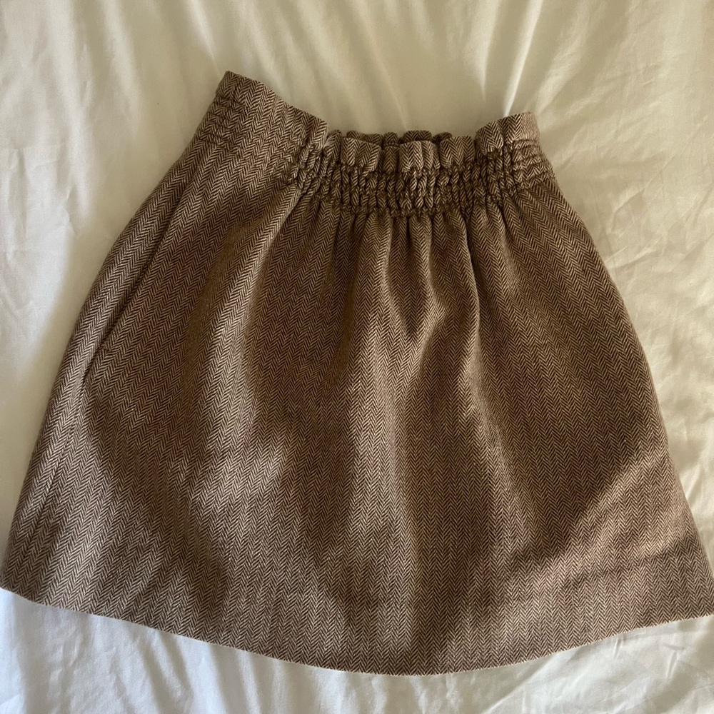 J. Crew Tan A-Line Skirt